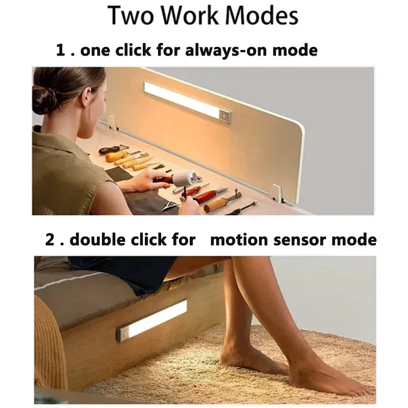 Zentari MotionGlow™ Rechargeable LED Cabinet Light (Motion Sensor)