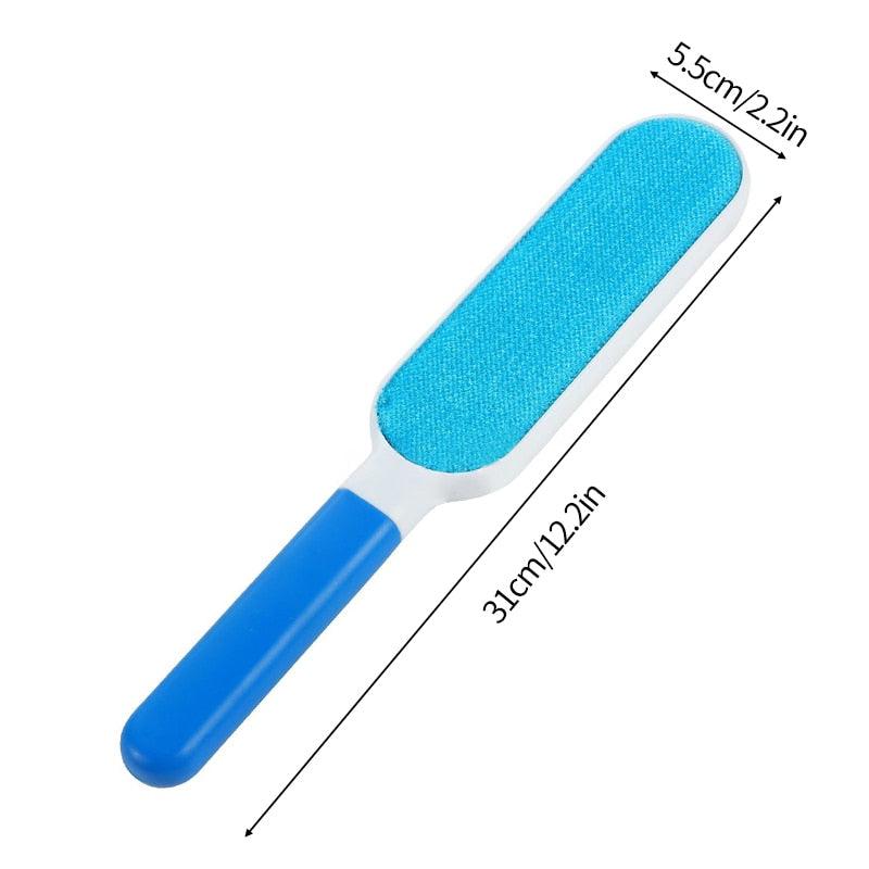 Zentari PetPure™ Reusable Pet Hair Remover Brush with Self-Cleaning Base