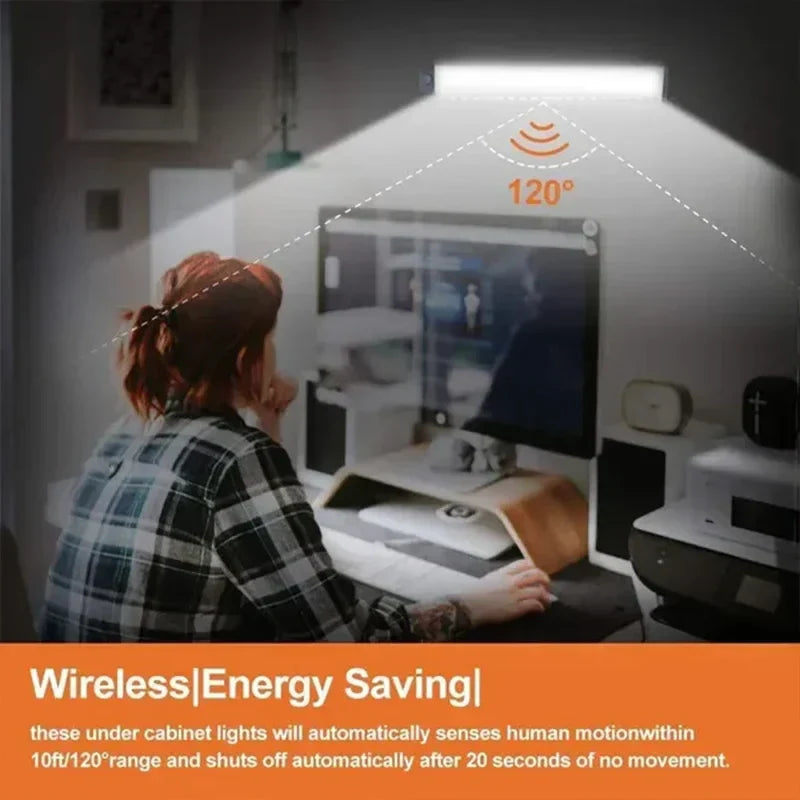 Zentari MotionGlow™ Rechargeable LED Cabinet Light (Motion Sensor)