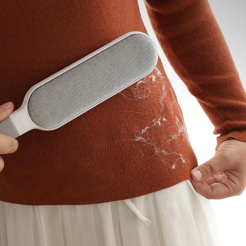 Zentari PetPure™ Reusable Pet Hair Remover Brush with Self-Cleaning Base